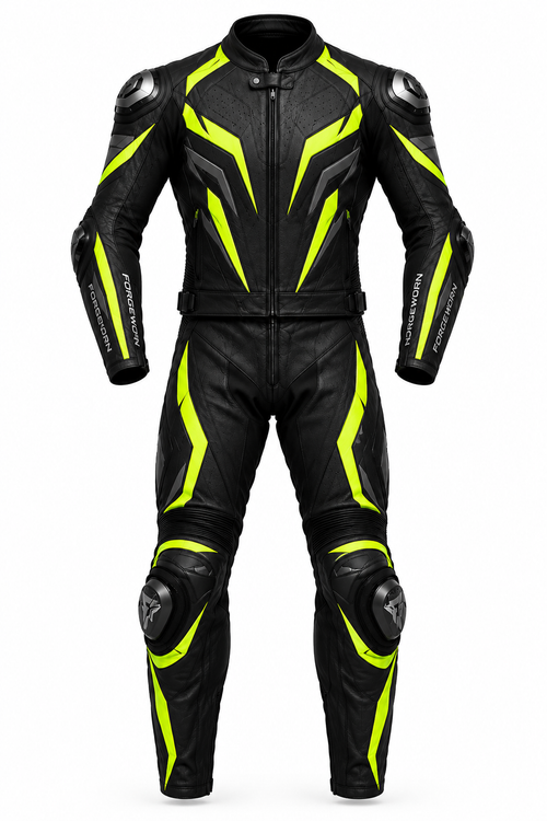 FORGEWORN Neon Strike racing suit front view