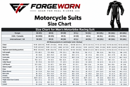 FORGEWORN Electric Strike — Black & Blue 2-Piece Racing Suit