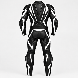 FORGEWORN Shadowline – Black & White One-Piece Racing Suit